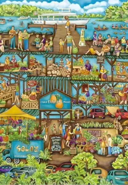 GRAFIKA Puzzle Farmářský trh