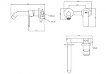 INVENA - Umyvadlová baterie SIROS, černá BP-90-U04-A