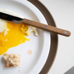 SABRE PARIS 4-dílná sada příborů Bistrot Brillant – Teak, přírodní barva, kov