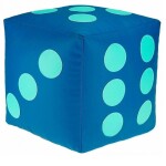 FRONTI Dětský taburet KOSTKA 35 cm - tyrkysová + mentolová