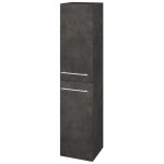 Dřevojas - Vysoká skříň s košem na prádlo DOS SVD2K 35 - D16 Beton tmavý / Úchytka T02 / D16 Beton tmavý / Levé 210625B