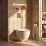 REA - Podomítkový Instalační Set Slim 024N pro WC s Tlačítkem HD Gold KPL-E1560