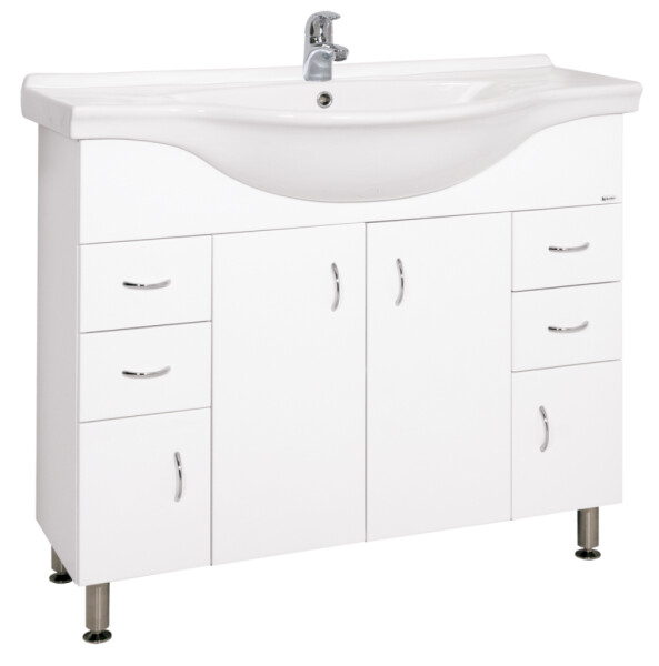 Koupelnová skříňka s umyvadlem Keramia Pro 102x55 cm bílá PRO100DV PRO100DV
