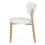 Jídelní židle, hnědá, látka, HC-L3125 OAK