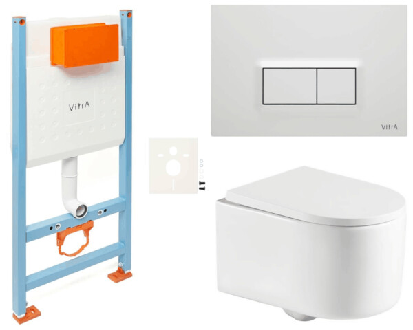 Závěsný WC set do lehkých stěn / předstěnová SAT Tornado SIKOVSTOR72600 SIKOVSTOR72600