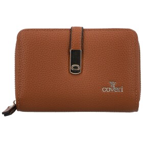 Stylová dámská koženková peněženka Coveri Anya, hnědá