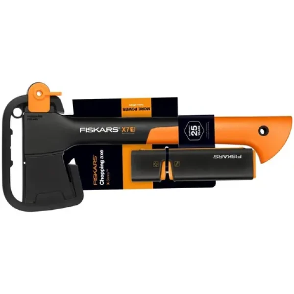 Fiskars 1020183 Set Sekera univerzální X7 + ostřič Xsharp (1020183)