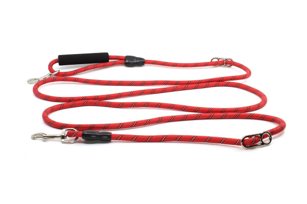 Přepínací vodítko Twist 3 m | lanové, reflexní Barva: Červená, Šířka vodítka: 1 cm