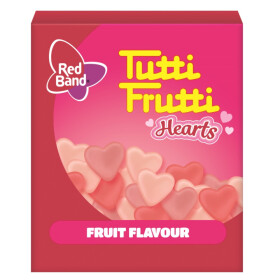 Tutti Frutti Hearts želé pastilky s ovocnou příchutí 15g