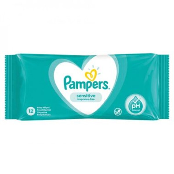 Pampers Sensitive dětské čisticí ubrousky 12 ks