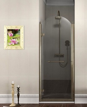 GELCO - ANTIQUE sprchové dveře otočné, 800, levé, ČIRÉ sklo, bronz, světlý odstín GQ1280LCL