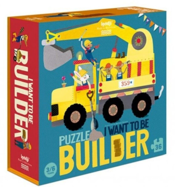 LONDJI Puzzle Chci být stavitelem - 36 pcs