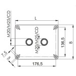 Hensel 62000010 rozbočovací krabice (d x š x v) 77 x 180 x 130 mm šedobílá (RAL 7035) IP66 (těsnění čelního panelu) 1 ks