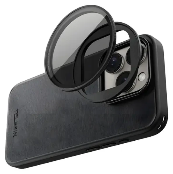 Telesin CPL filtr 58 mm pro iPhone 15 Pro/Pro Max / Filtr / Polarizační / magnetické uchycení / optické sklo (P10-FLT-02)