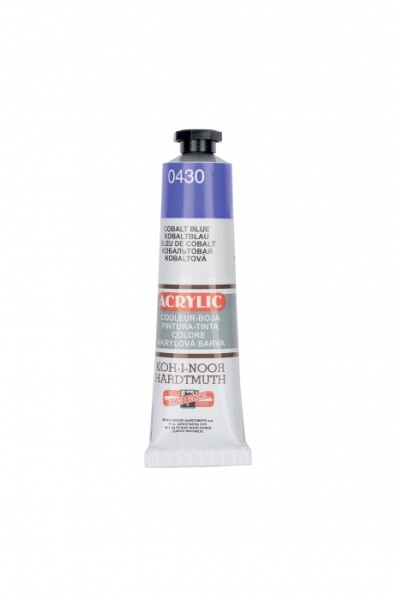 Akrylová barva Koh-i-Noor 40 ml - modrá kobaltová 0430