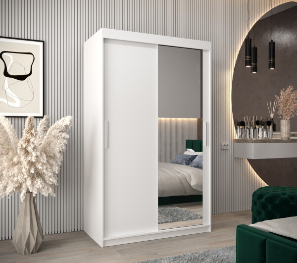 Šatní skříň Abi T2 Barva korpusu: Bílá, Rozměry: 120 cm, Dveře: Bílá