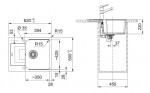 FRANKE - Urban Fragranitový dřez UBG 611-62, 62x50 cm, sahara 114.0700.100