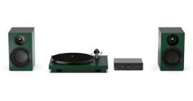 Pro-Ject Colourful Audio System E Satin Green / All-in-one Hi-Fi systém s gramofonem (9pcasesg)