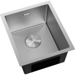 MEXEN - Trixo ocelový dřez 1-bowl 370 x 440 mm, nerez HC 6412371000-01HC