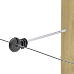 Izolátor pro elektrický ohradník s podpěrou 22 cm, pro vodiče do 12 mm - 10 ks