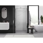 MEXEN - Exo sprchové dveře křídlové 50, transparent, chrom 817-050-000-01-00