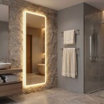 REA - Zrcadlo LED Classico 60x170cm White HOM-07055