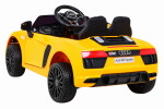 Mamido Dětské elektrické autíčko Audi R8 Spyder žluté