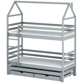 Posteľ Domček Dalia 80x160 grey