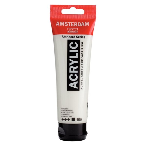 Royal Talens Amsterdam 120 ml, 105 Titan White