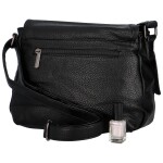 Stylová dámská koženková crossbody kabelka Teaga, černá