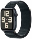 Apple Watch SE (2023) GPS 44mm Temně inkoustové hliníkové tělo - Temně inkoustový provlékací řemínek (MREA3)