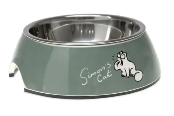 Karlie Simon's Cat Miska pro kočky zelená 14X14X4,5 CM 160 ML