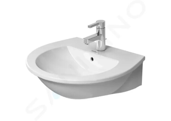 DURAVIT - Darling New Umyvadlo 550x480 mm, s 1 otvorem pro baterii, alpská bílá 2621550000