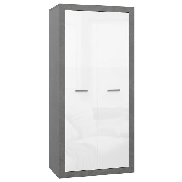 Skříň Trebbia BCCS821-C272 beton/bílý lesk