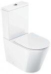 RAVAK - WC kombi se sedátkem SoftClose, vario odpad, spodní napouštění, RimOff, bílá X01872