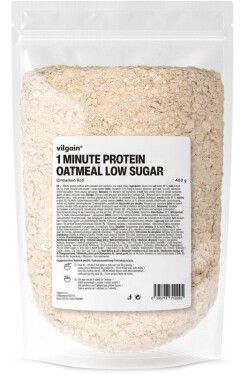 Vilgain Minutová proteinová ovesná kaše s nízkým obsahem cukru skořicová rolka 400 g