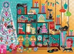 COBBLE HILL Puzzle Vánoční kočky/ 1000 dílků