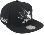 Mitchell & Ness Pánská kšiltovka San Jose Sharks NHL Evergreen Black White Snapback