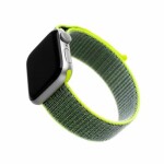 FIXED Nylon Strap Nylonový řemínek pro Apple Watch 40mm Watch 38mm tmavě limetková (FIXNST-436-LIGR)