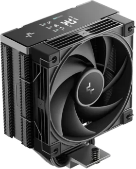 DEEPCOOL AK400 G2 Digital NYX černá / Chladič CPU / digitální displej / 1x 120mm FDB / AMD + Intel (R-AK400G2-BKNNMN-GJD-1)