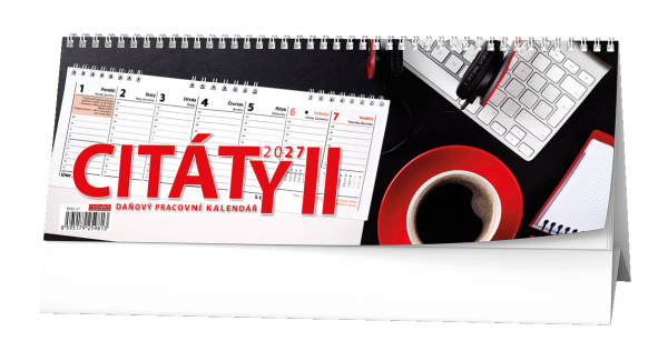 Stolní kalendář 2027 Baloušek Pracovní CITÁTY II