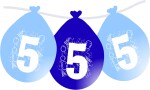 Balonky narozeniny číslo 5, visící 5ks modré balonky.cz Balonky narozeniny číslo 5, visící 5ks modré balonky.cz