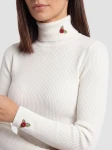 HOSH Dámský rolák Rosa bílý Velikost: L/XL