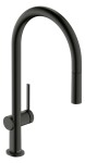 HANSGROHE - Talis M54 Dřezová baterie s výsuvnou koncovkou, kartáčovaný černý chrom 72802340