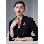 Vánoční brož Swarovski Elements Rudolf 1 - vánoční sob, Světle modrá