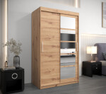 Šatní skříň Abi Ro1 Barva korpusu: Dub Sonoma, Rozměry: 150 cm, Dveře: Bílá
