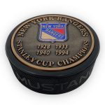 Mustang Puk New York Rangers NHL Stanley Cup Years Gold Medallion