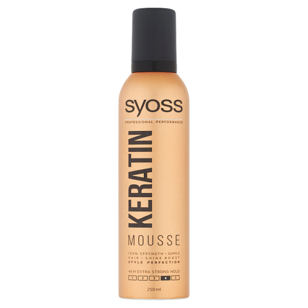 Tužidlo na vlasy pěnové 250ml SYOSS keratin