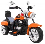 Mamido Dětská elektrická motorka Chopper oranžová