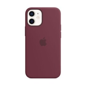 Apple iPhone 12 mini Silicone Case with MagSafe Plum MHKQ3ZM/A